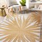World Rug Gallery Tropical Leaves Nature Inspired Indoor/Outdoor Area Rug 5' x 7' Yellow 4030YELLOW5X7 - alternate 9